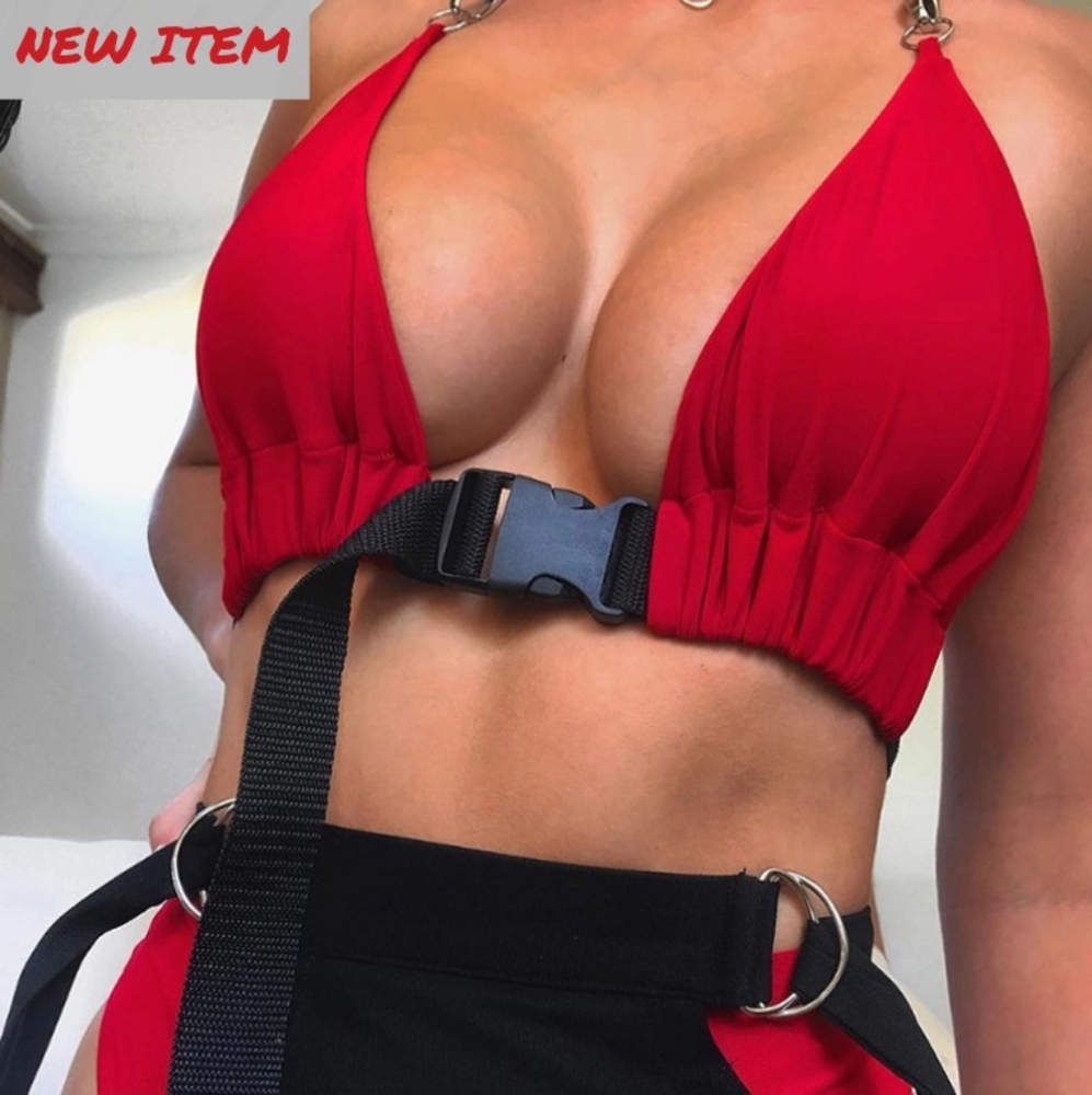❤ Fashion Halter Top - Red